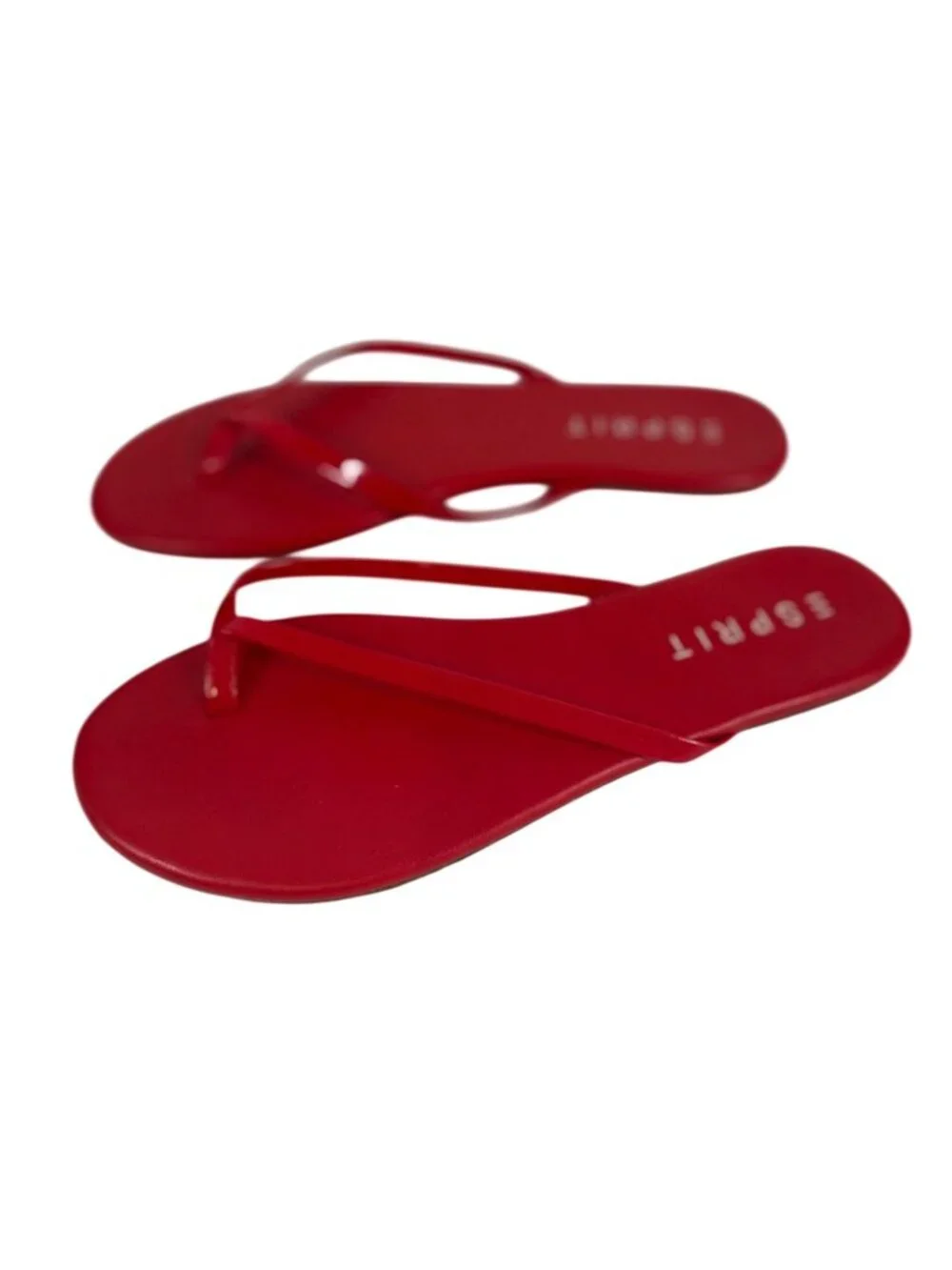 Esprit Womens Candy Red Flip-Flops Sandals Size 8M